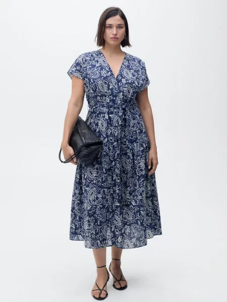 Сукня міді MANGO синій