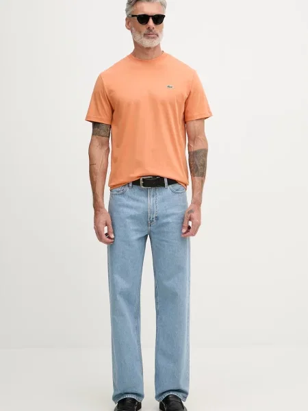 Lacoste basic tričko oranžové