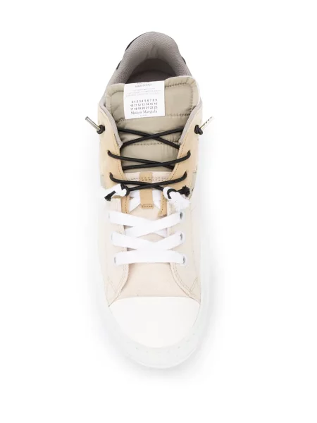 Sneakerși Maison Margiela din piele verde