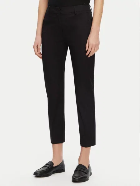 Παντελόνι chino Weekend Max Mara μαύρο