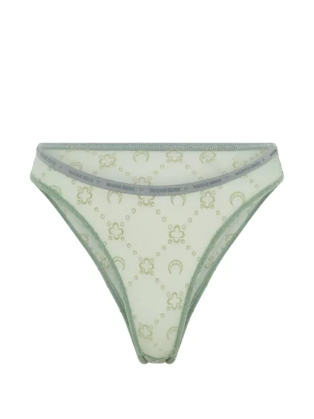 Chiloți tanga Marine Serre plasă verde