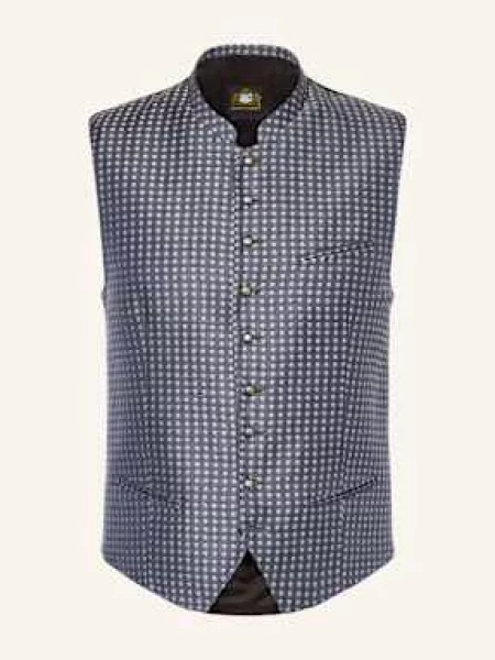 Hammerschmid Krojová Vesta Enrico Slim Fit modrá černá