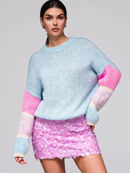 Pulover Edoti albastru