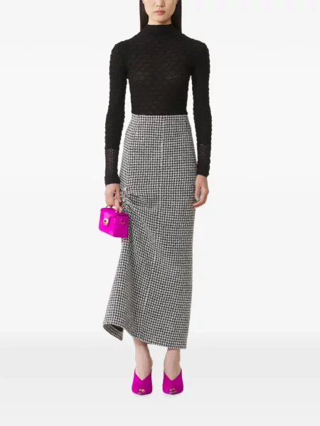 Top Lanvin de lână negru