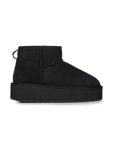 Emu Australia śniegowce zamszowe Stinger Micro Flatform czarne