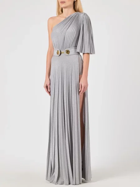 Платье Elisabetta Franchi серебряное
