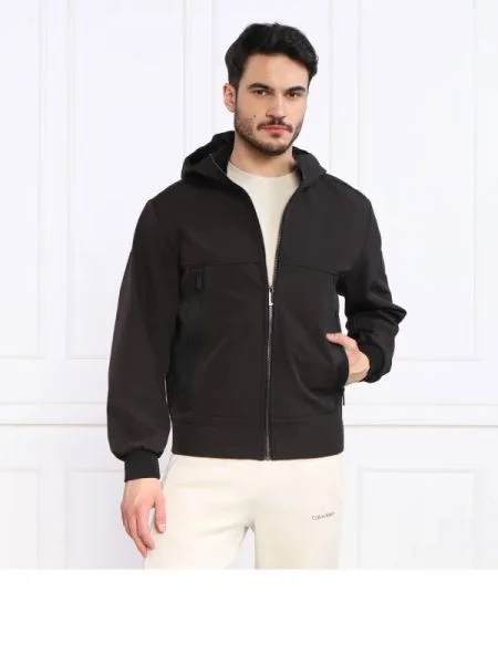 Calvin Klein Kabát SOFTSHELL | Relaxed fit fekete
