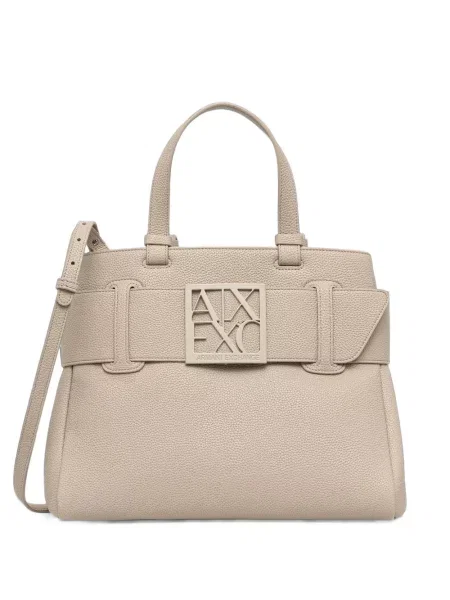 Geantă shopper Armani Exchange cu autograf