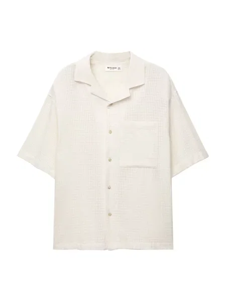 Pull&Bear Cămașă alb