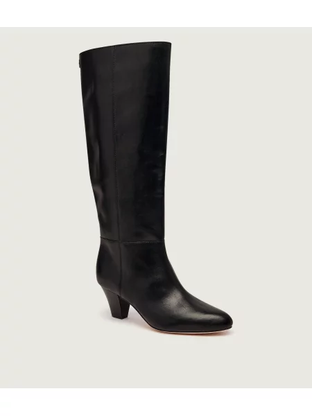 LAUREN RALPH LAUREN De piele cizme cu Emersyn negru
