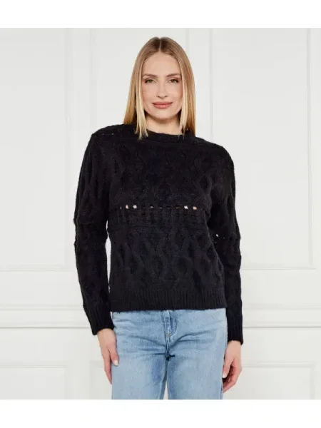 Silvian Heach Pulover cu adaos de lână negru