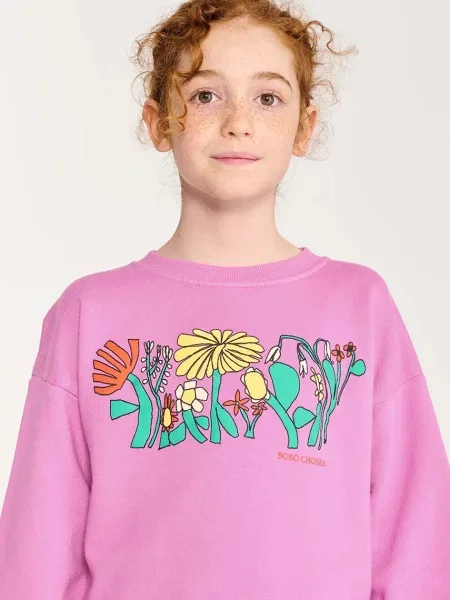Bobo Choses Дитяча кофта Color Herbalist relaxed sweatshirt