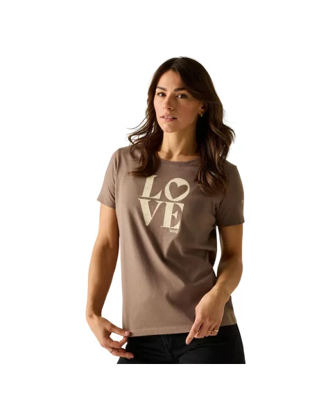 T-shirt Miłość Filandra VX brązowa