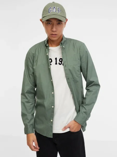 Cămașă Gap casual verde