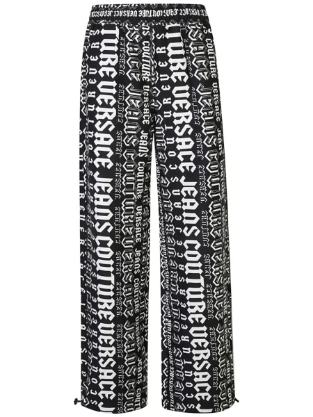 Pantaloni Versace Jeans Couture cu imagine negru