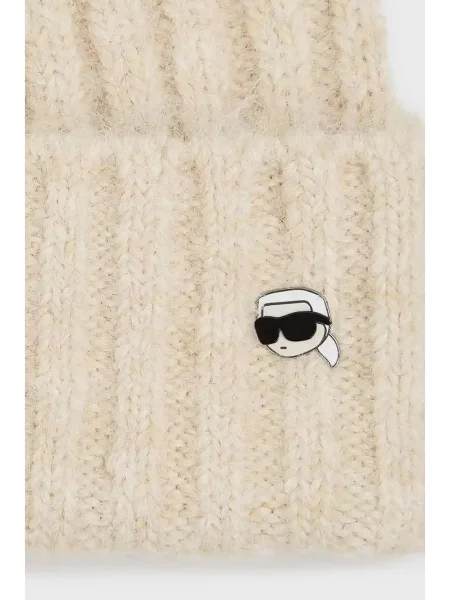 Шапка Karl Lagerfeld бежева