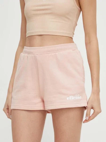 Шорти Ellesse Kyrana Short з принтом середня посадка рожевий