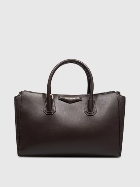 Шкіряна сумка Antigona Givenchy коричнева