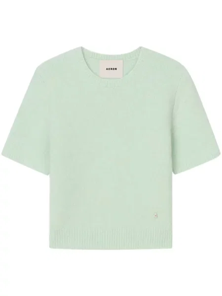 Dzianinowy top áeron zielony