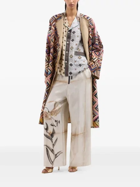 Pantaloni Pierre-louis Mascia cu model floral