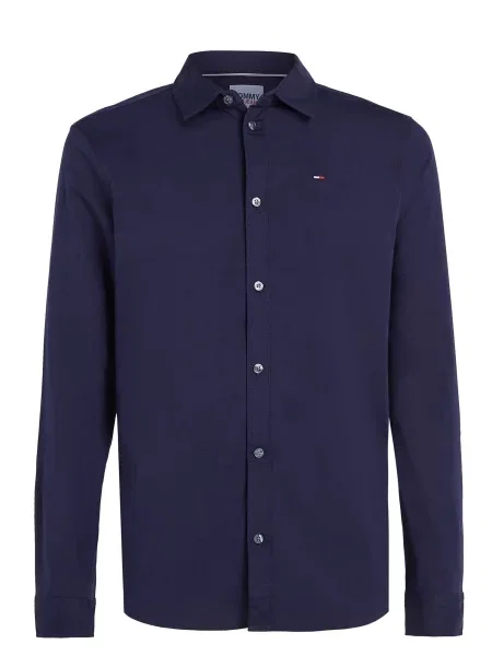 Tommy Jeans Πουκάμισο σκούρο μπλε / κόκκινο λευκό