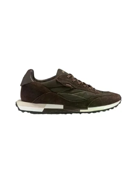 Sneakersy Ghoud skórzane brązowe