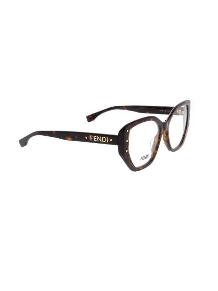 Okulary przeciwsłoneczne Fendi brązowe