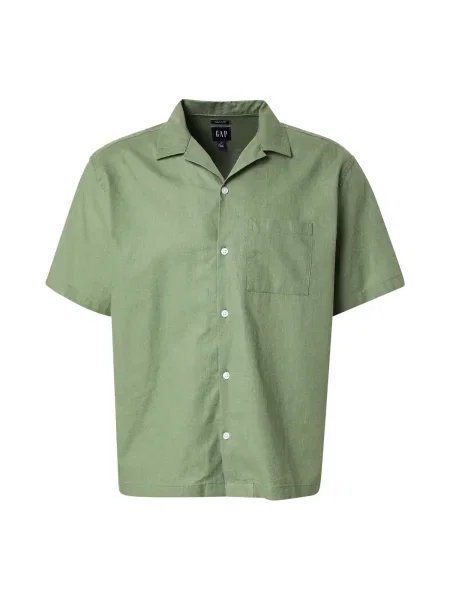 Lanena srajca Gap zelena