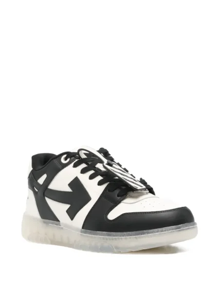 Sneakerși Off-white din piele alb