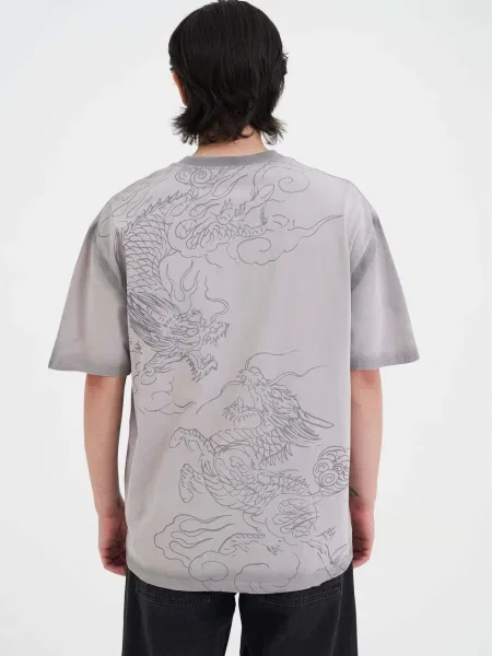 Ed Hardy Tričko Eagles In Attack' sivá
