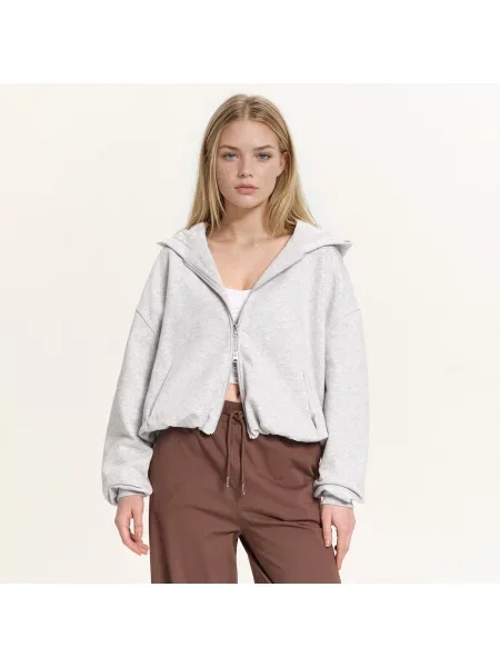 Cropp Гладке худі light grey сіре