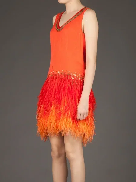 Rochie Matthew Williamson din jerseu de costum galben