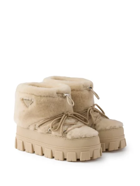 Botine Prada din piele de oaie
