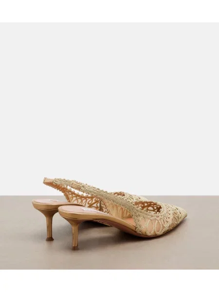 Pantofi cu toc Aquazzura plasă