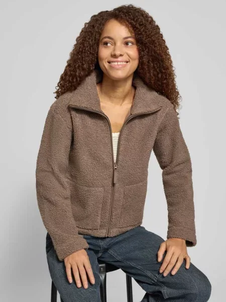 Kurtka typu teddy o krótkim kroju z wysoką stójką model ONLMEGAN' Only