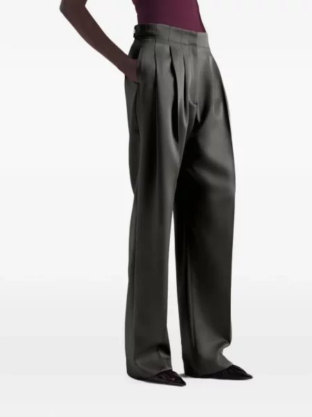 Pantaloni Iro din satin verde