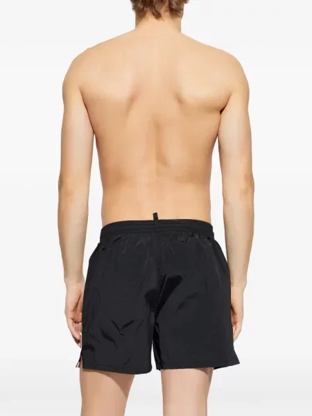 Slip de baie Dsquared2 cu dungi negru
