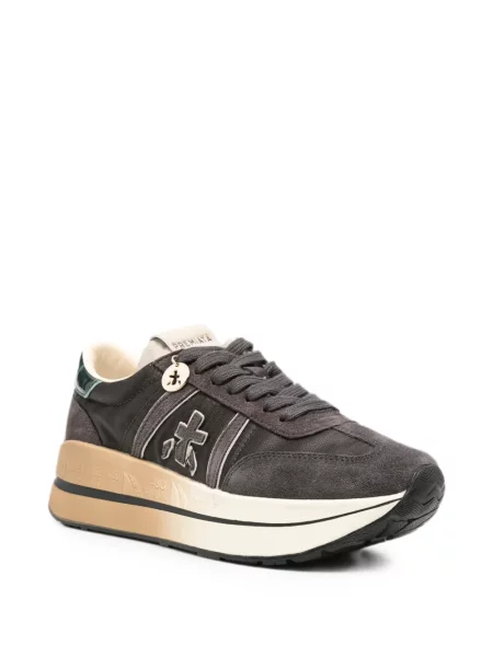 Sneakerși Premiata cu autograf maro
