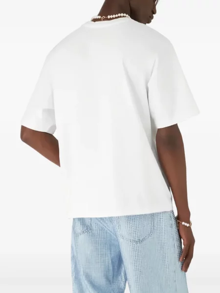 Tricou Casablanca cu model floral alb