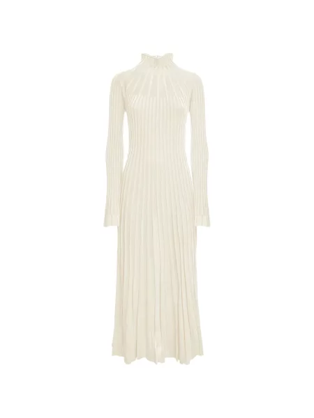 Lung rochie Malo tricotate alb