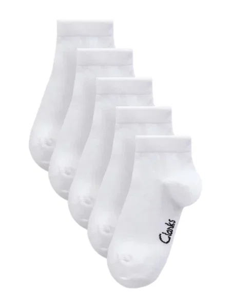 CLARKS Șosete Back To School negru alb