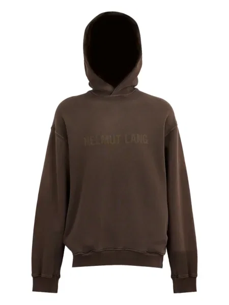 Hanorac cu glugă Helmut Lang cu autograf maro