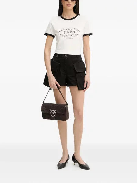 Pantaloni scurți Pinko negru
