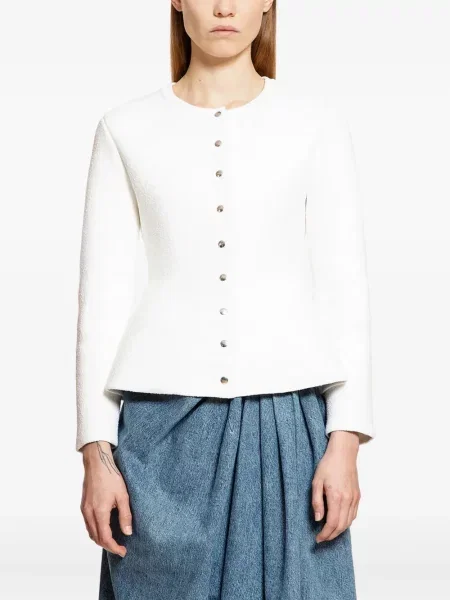 Cardigan Loewe lung alb