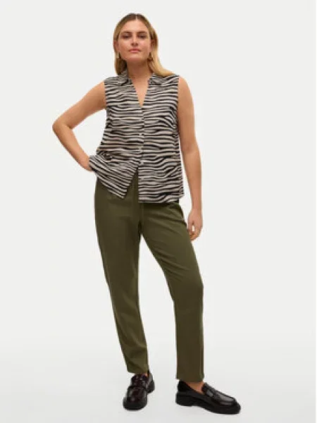 Vero Moda Kalhoty z materiálu Jesmilo zelená