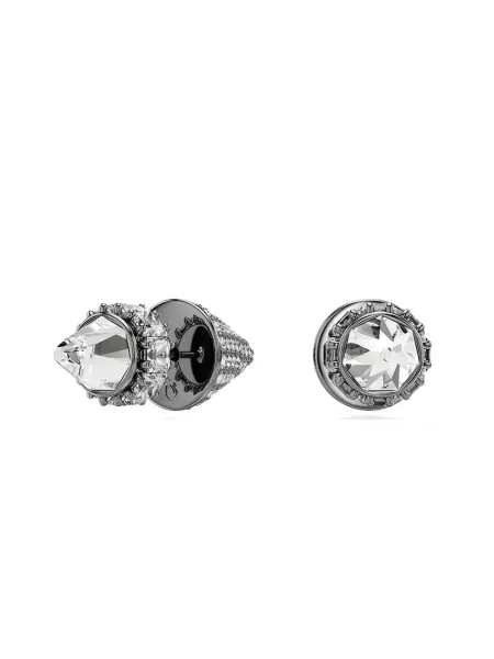 Cercei Swarovski de cristal argintiu