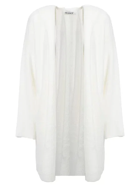 Influencer Palton tricotat alb