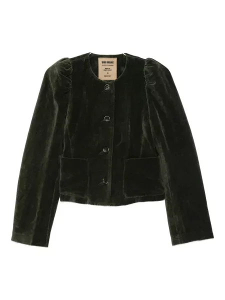 Geacă Uma Wang de catifea verde