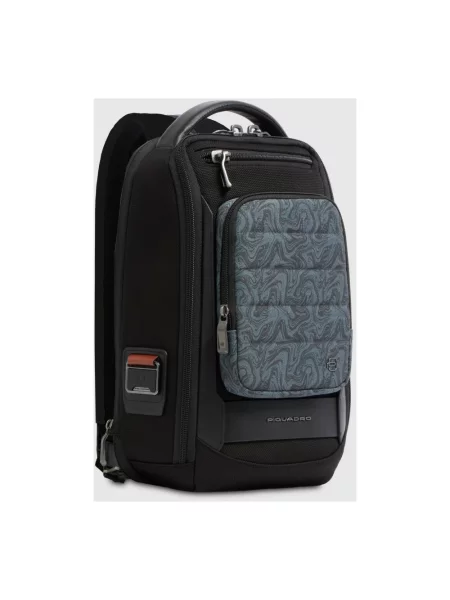 Torba Piquadro skórzana niebieska