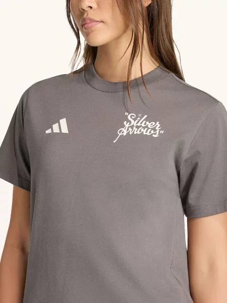 Adidas Tričko Mercedes Amg Petronas Formula 1 Team Silver Arrows tmavě šedá